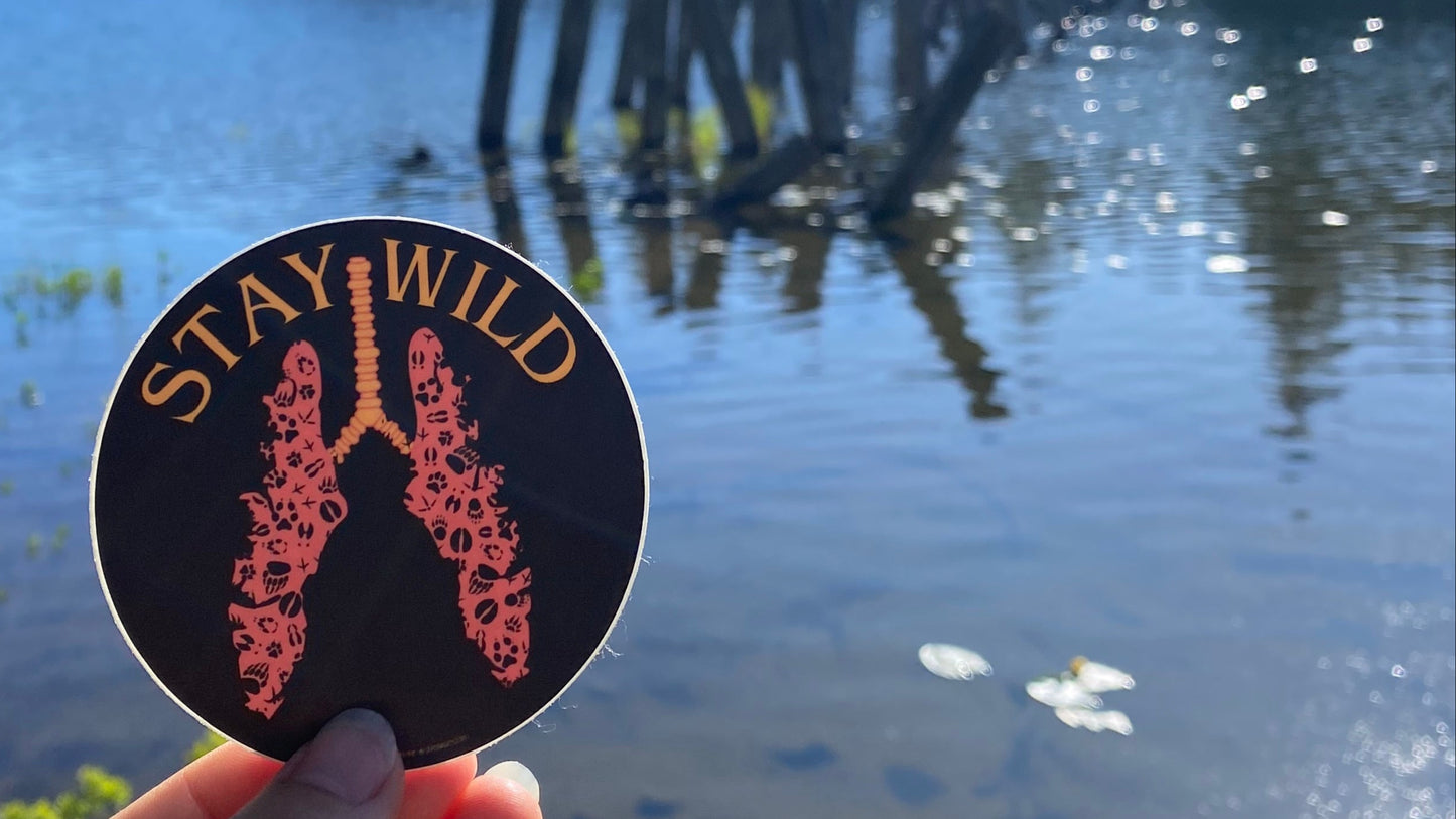 Stay Wild Circle Sticker