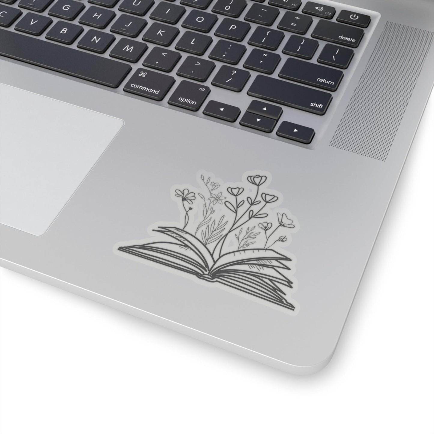 Book with Flowers Sticker - Green Forest Furniture and Design