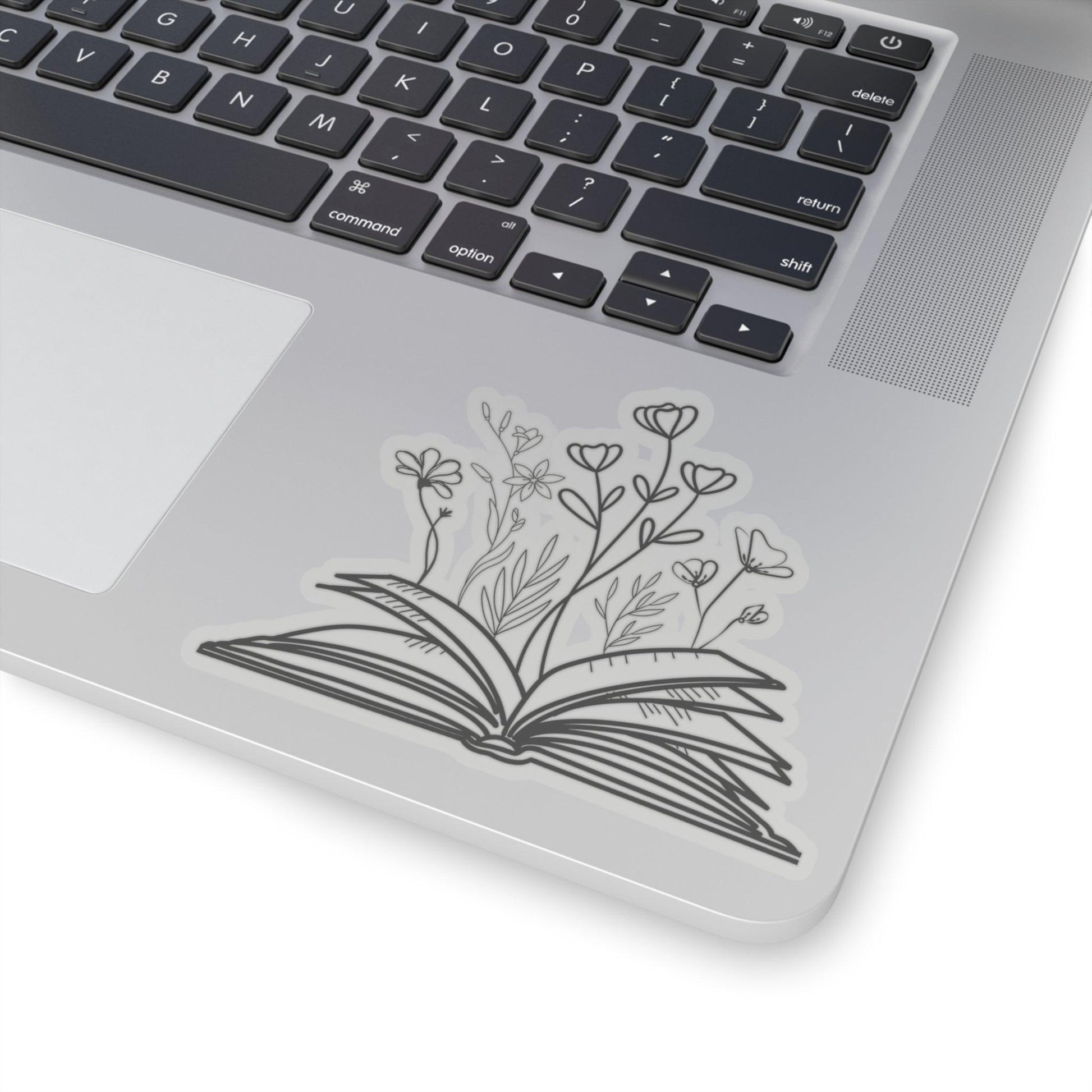 Book with Flowers Sticker - Green Forest Furniture and Design