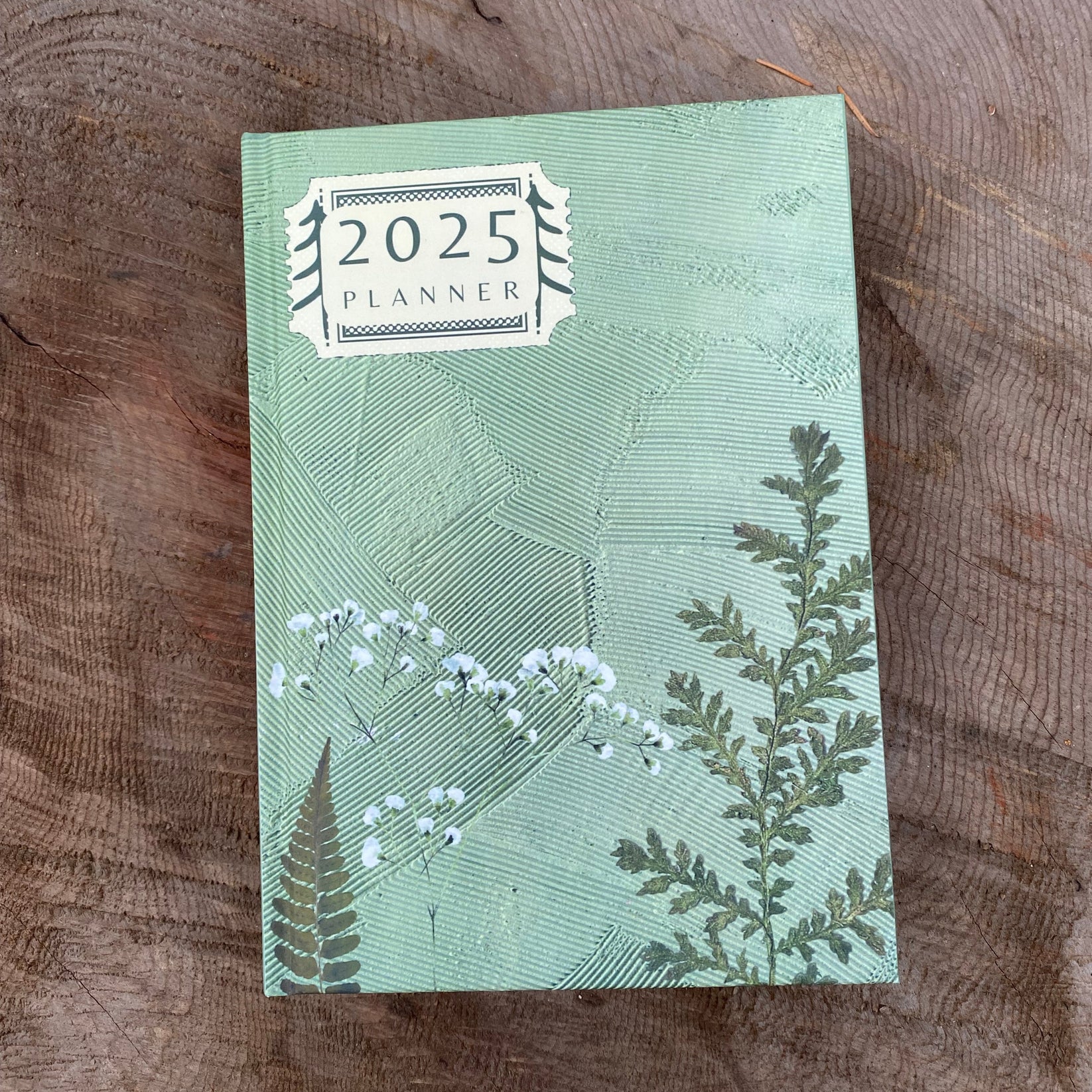2025 Hardcover Planner Green Forest Furniture and Design
